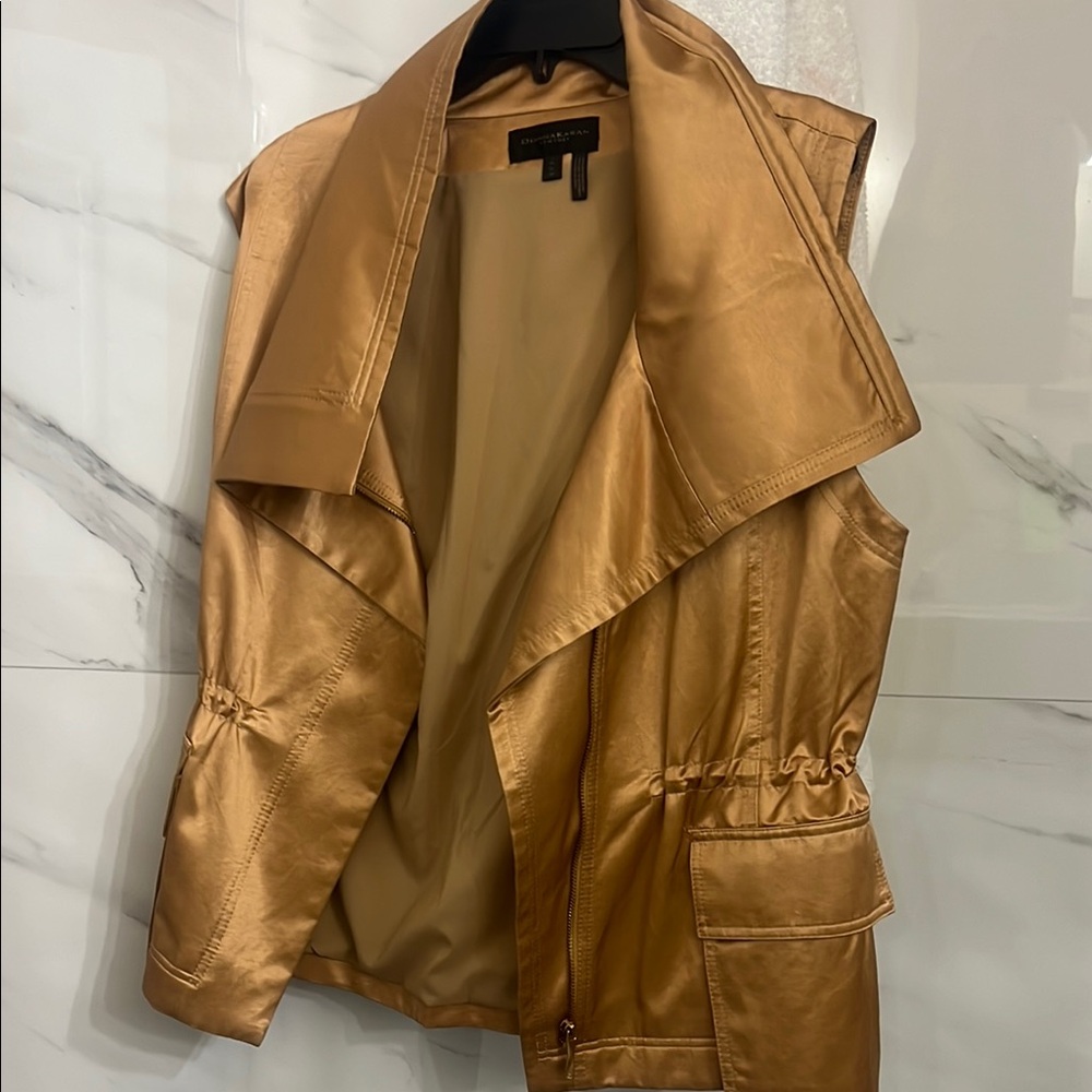 Gold Sleeveless Jacket